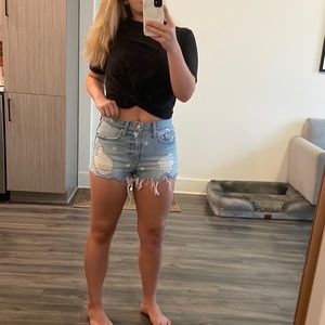 Lovers + Friends Liberty Print Jack High-Rise Shorts